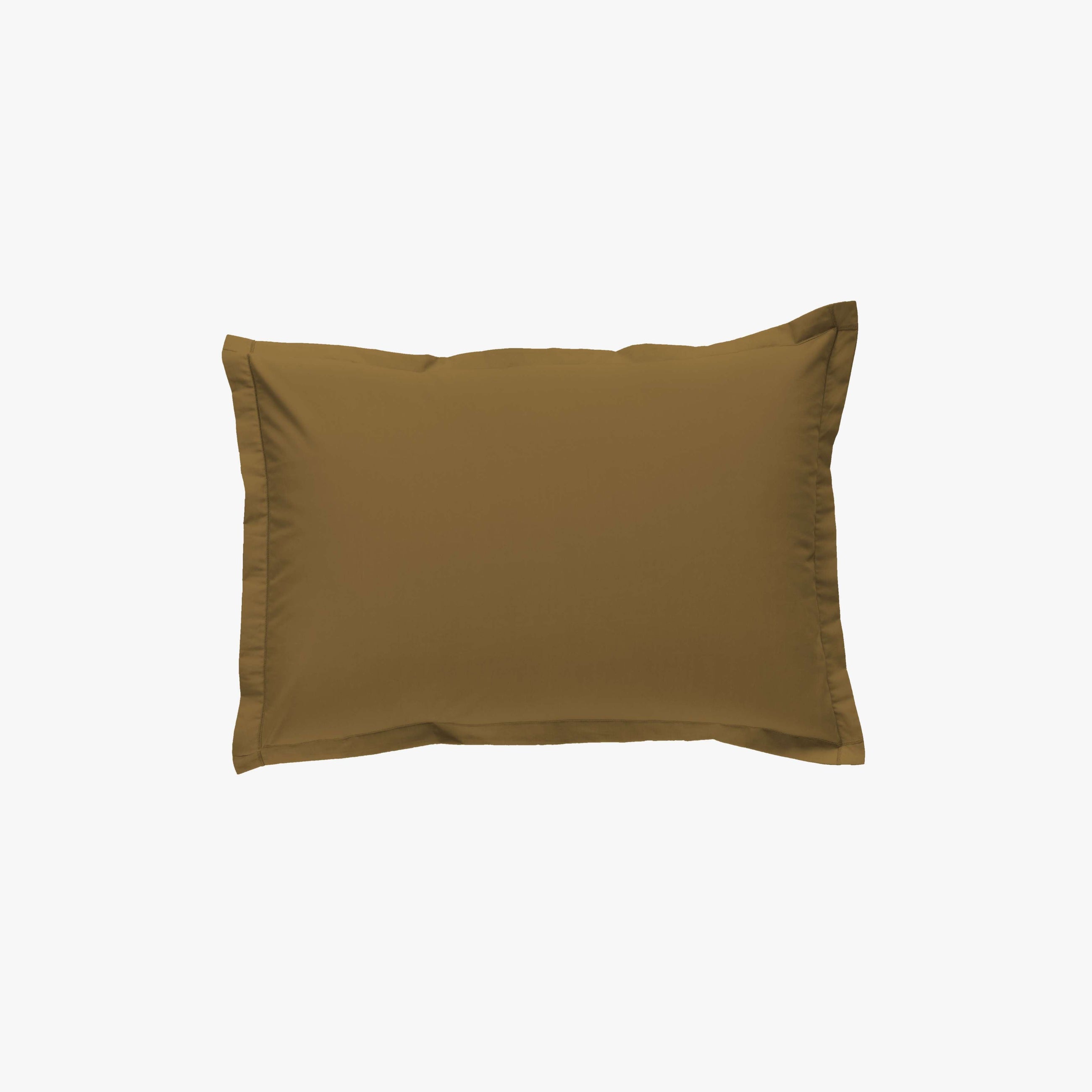Taie d'oreiller percale 80 fils bronze Bronze 50x70 cm