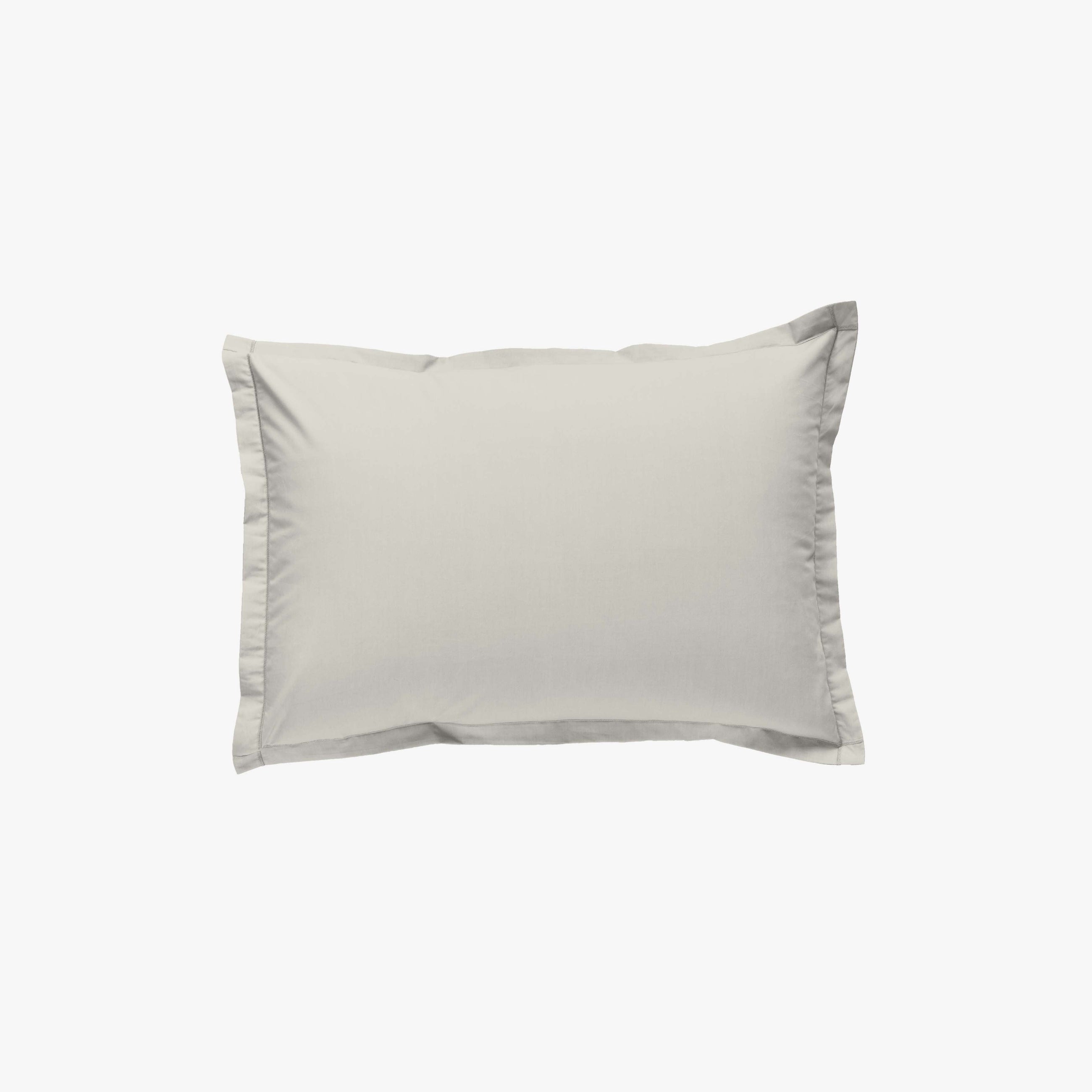 Taie d'oreiller percale 80 fils ivoire Ivoire 50x70 cm