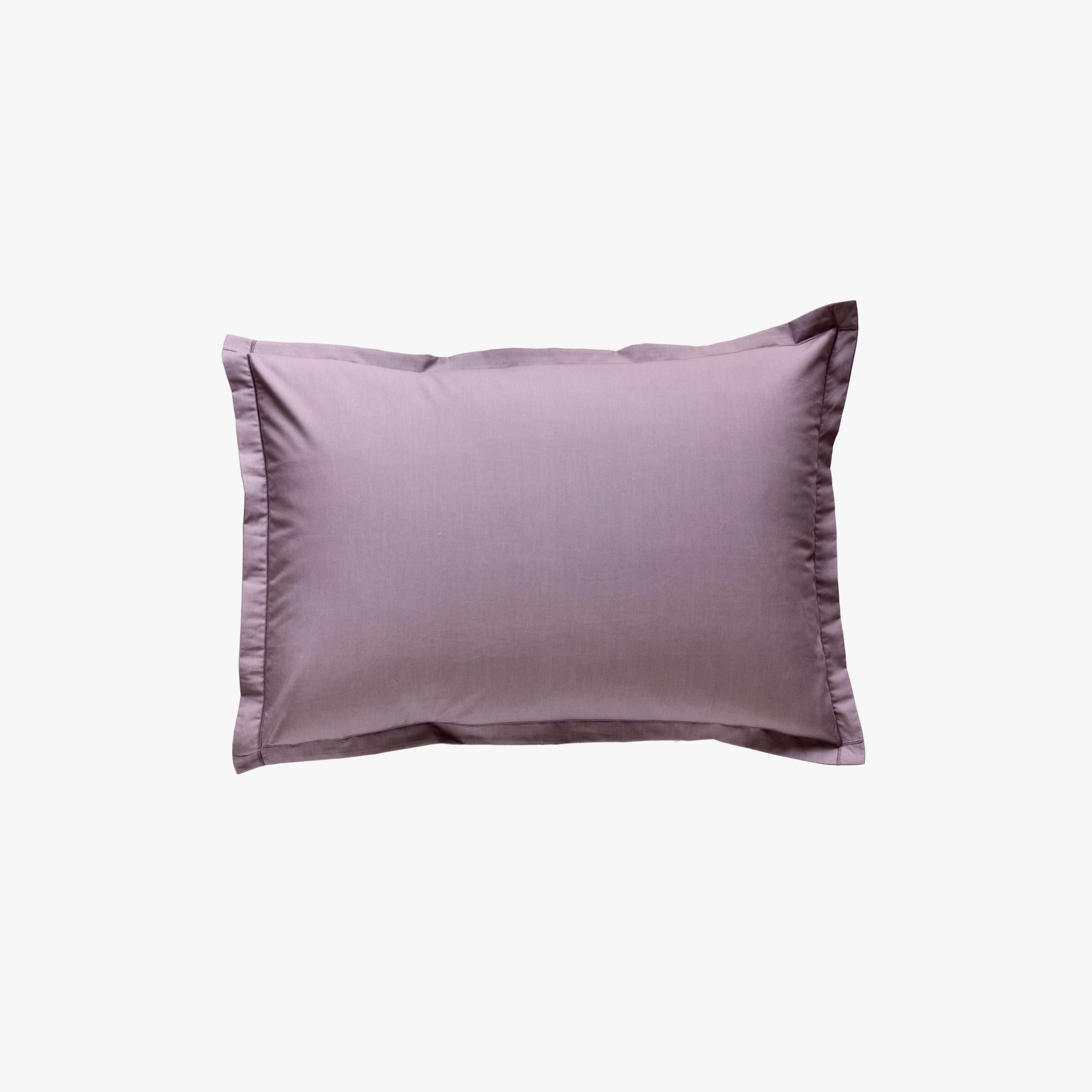 Taie d'Oreiller Percale de Coton 80 fils Rose Poudré 50x70 cm
