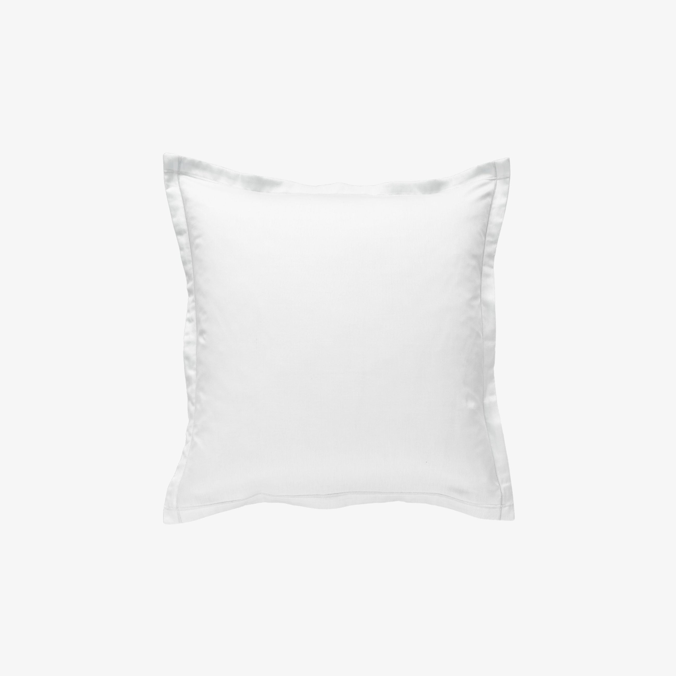 Taie d'oreiller satin 120 fils blanc Blanc 65x65 cm