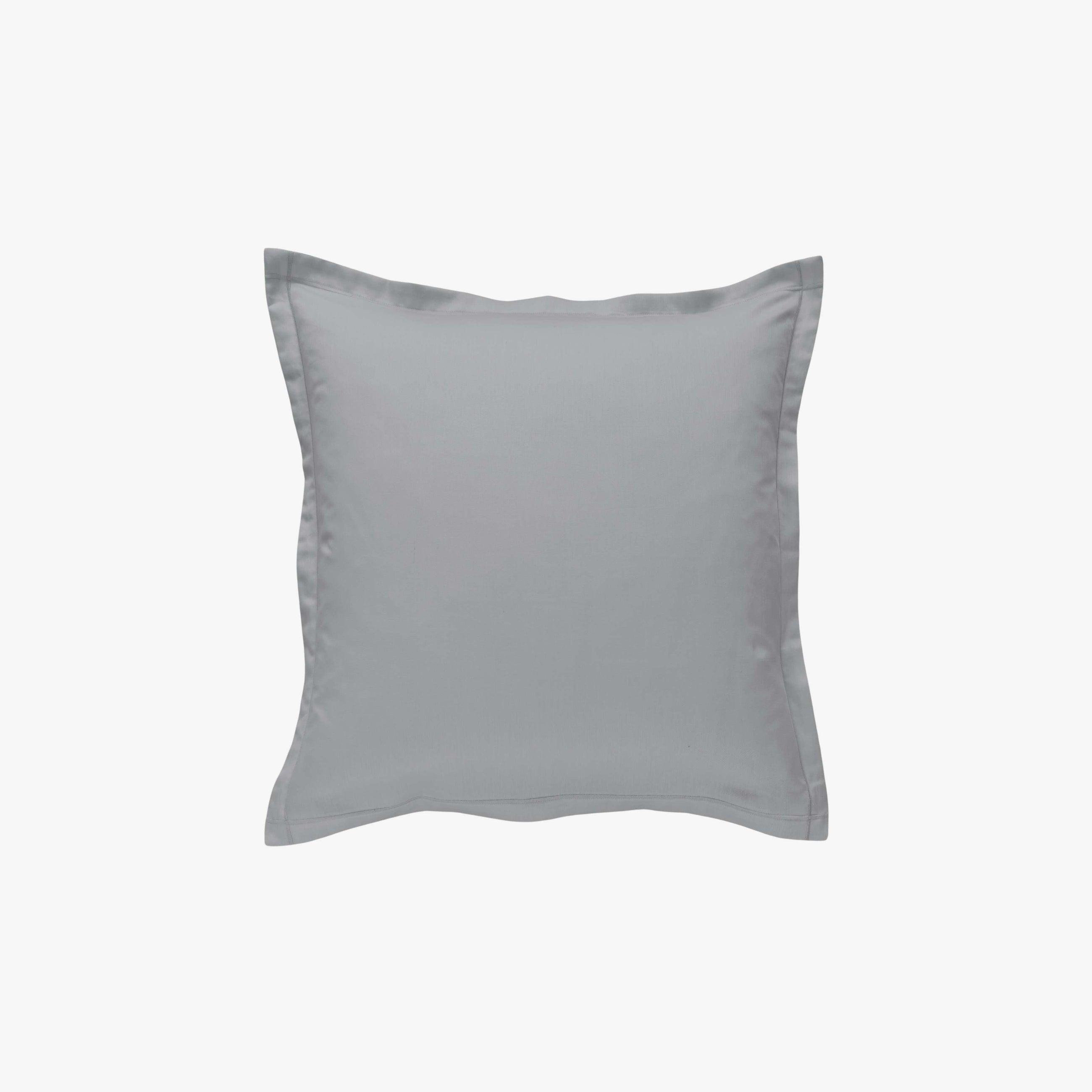 Taie d'oreiller percale 80 fils perle Gris Perle 65x65 cm