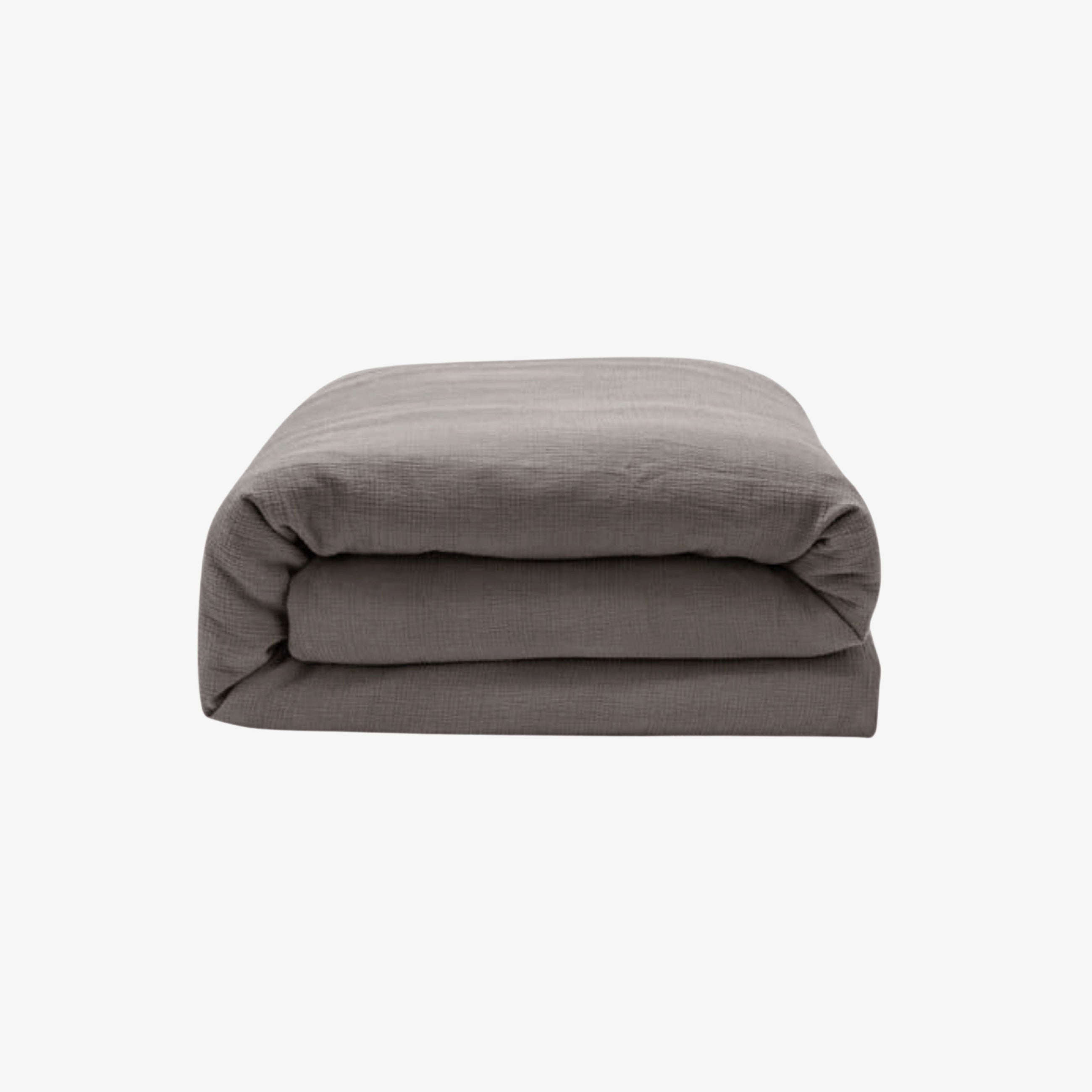 Housse de couette gaze de coton Gris Perle 140x200 cm