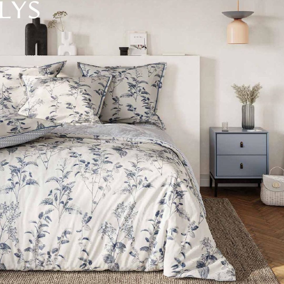 JUEGO DE FUNDA DE EDREDÓN LYS Blanco