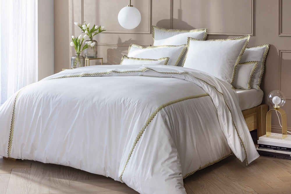 ALCOTT OR Housse de Couette broderies et finitions haut de gamme