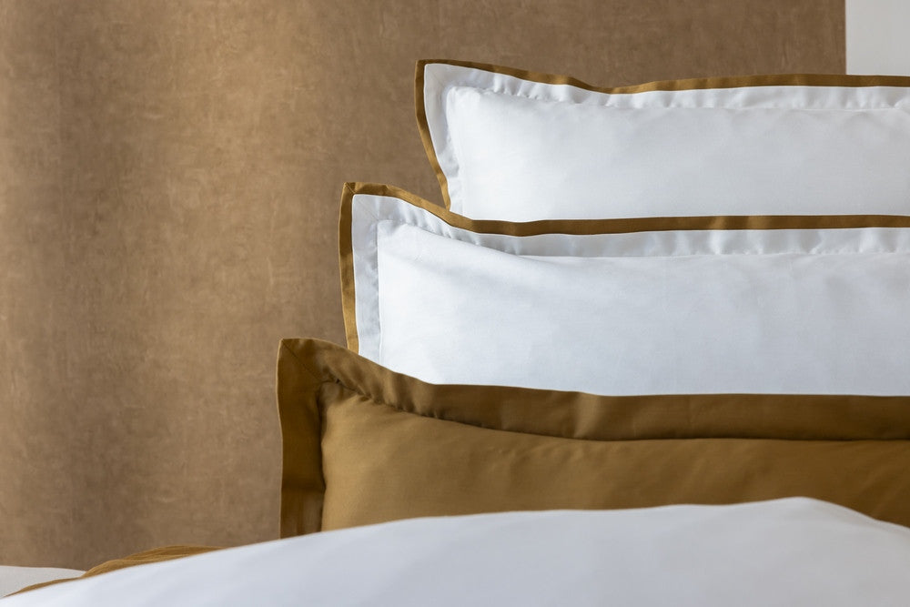 BRYANT IVOIRE BRONZE 3 taies d'oreiller