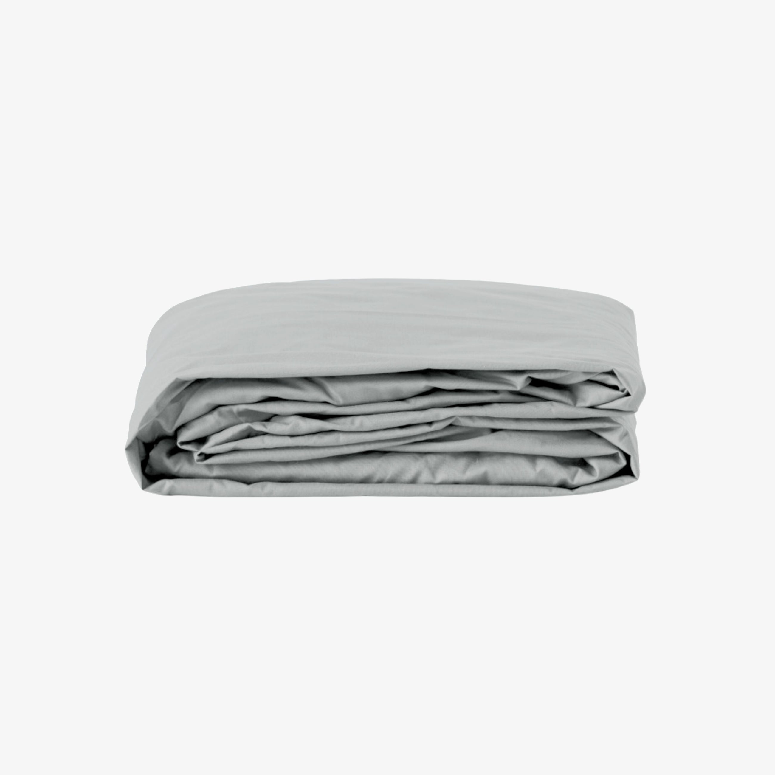 Drap Housse Percale de Coton 80 fils bonnet 30 cm Gris Perle 80X200 cm
