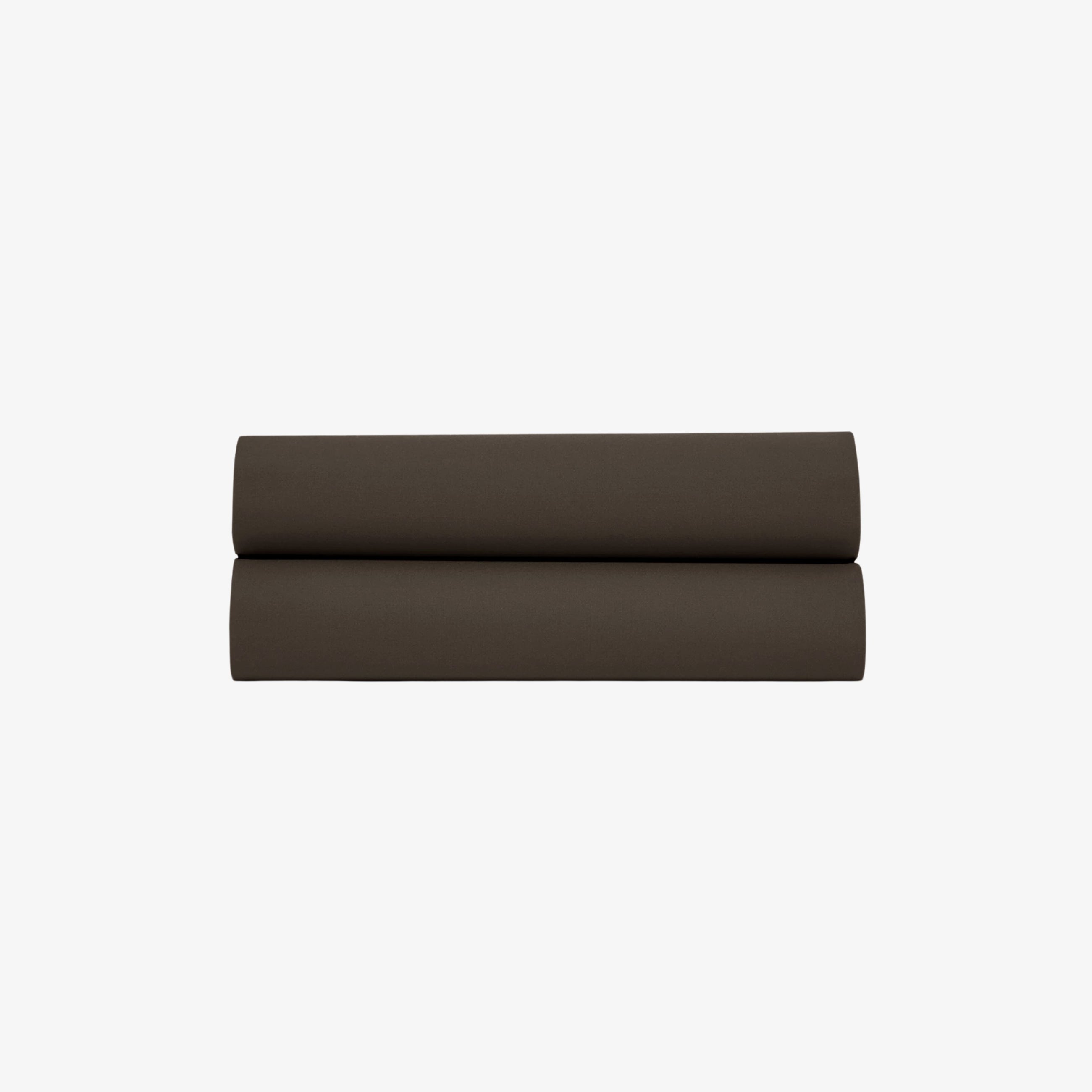 Drap Plat Percale de Coton 80 fils Gris Anthracite 270X300 cm
