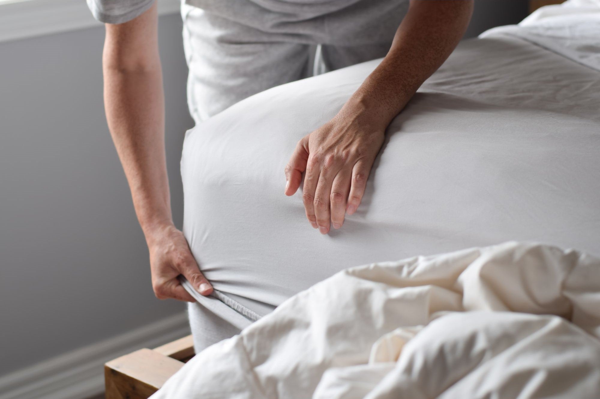 housse draps blanches