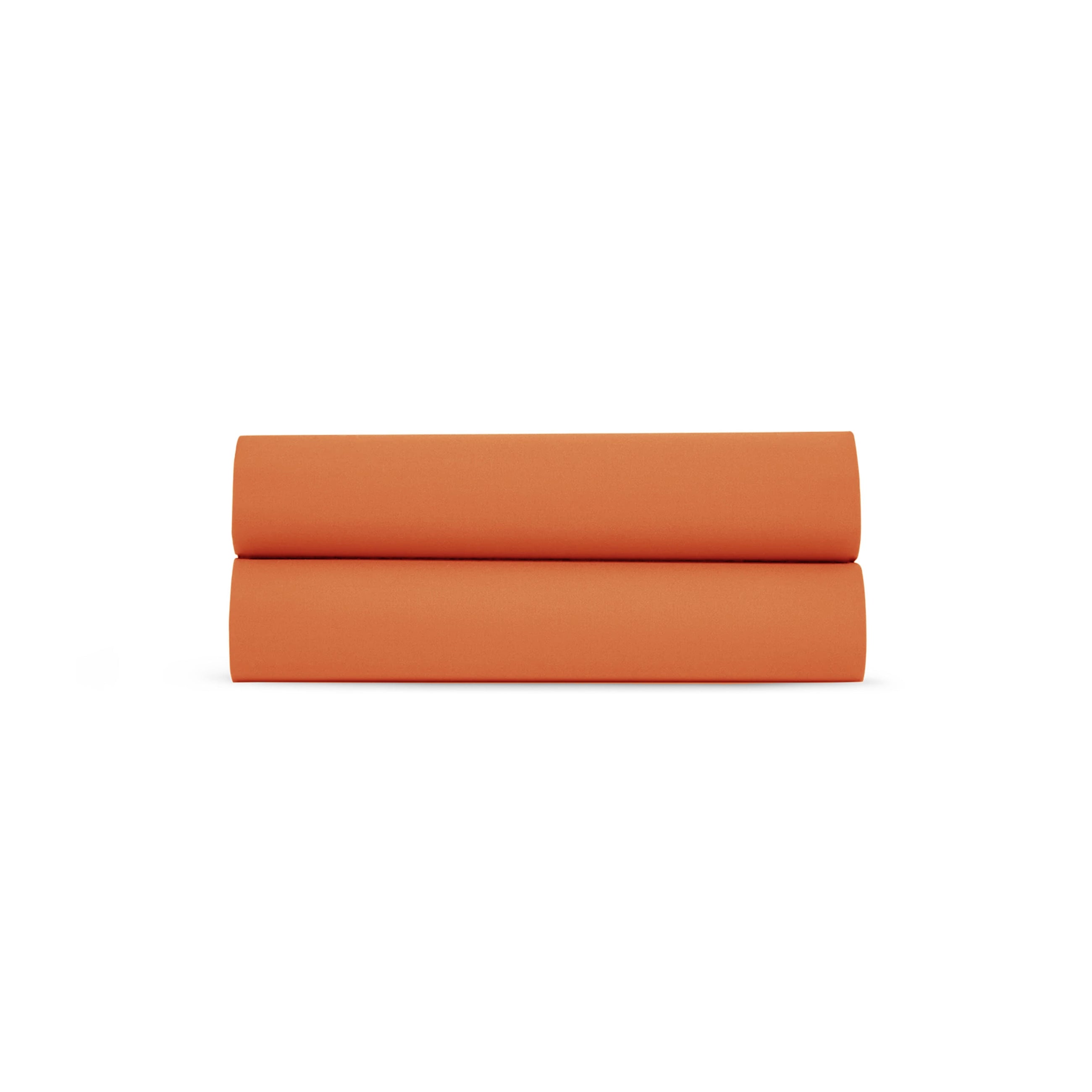 Drap Plat Percale de Coton 80 fils argile Argile 180x290 cm