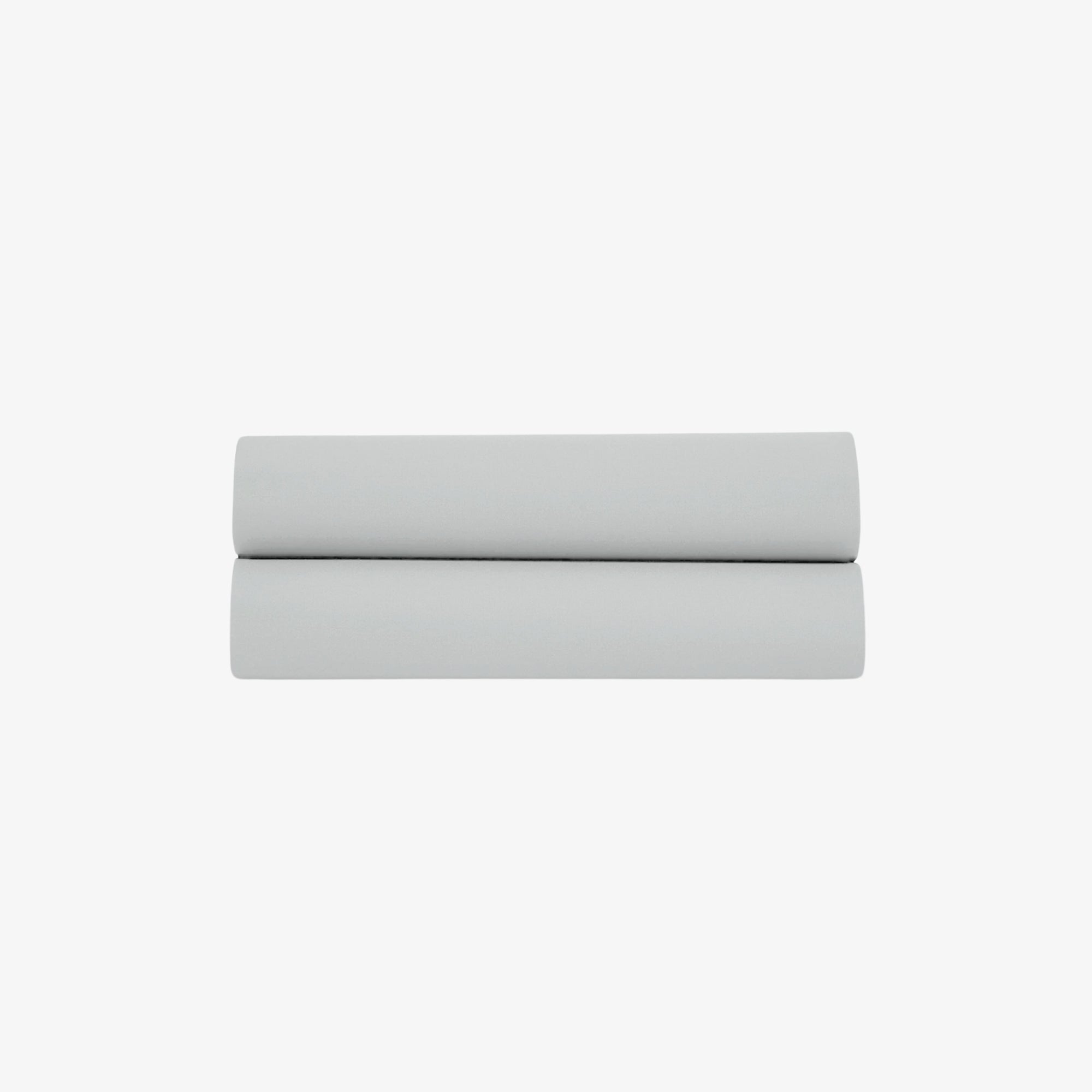 Drap Plat Percale de Coton 80 fils gris perle