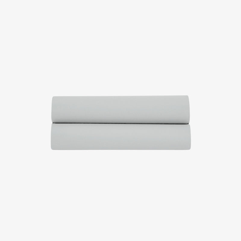 Drap Plat Percale de Coton 80 fils gris perle
