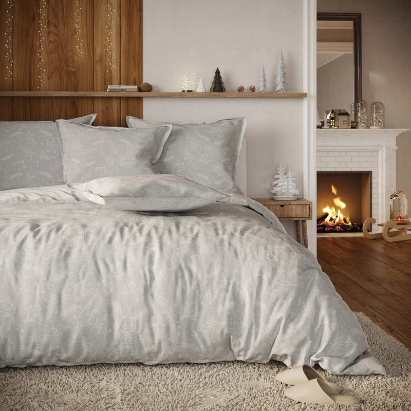 ESTHEL GREY - Flanell-Bettwäscheset