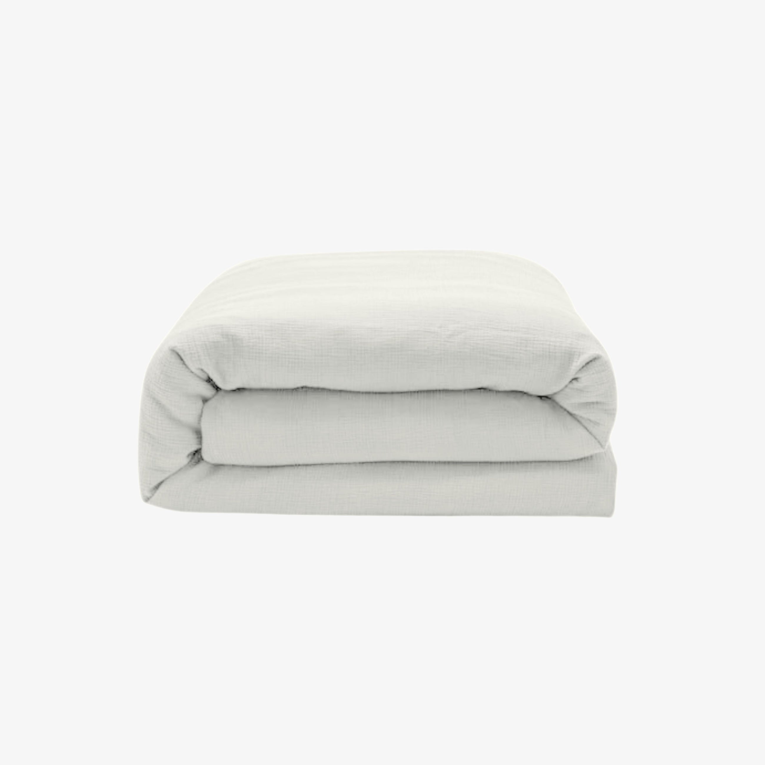 Housse de couette gaze de coton Blanc haute gamme