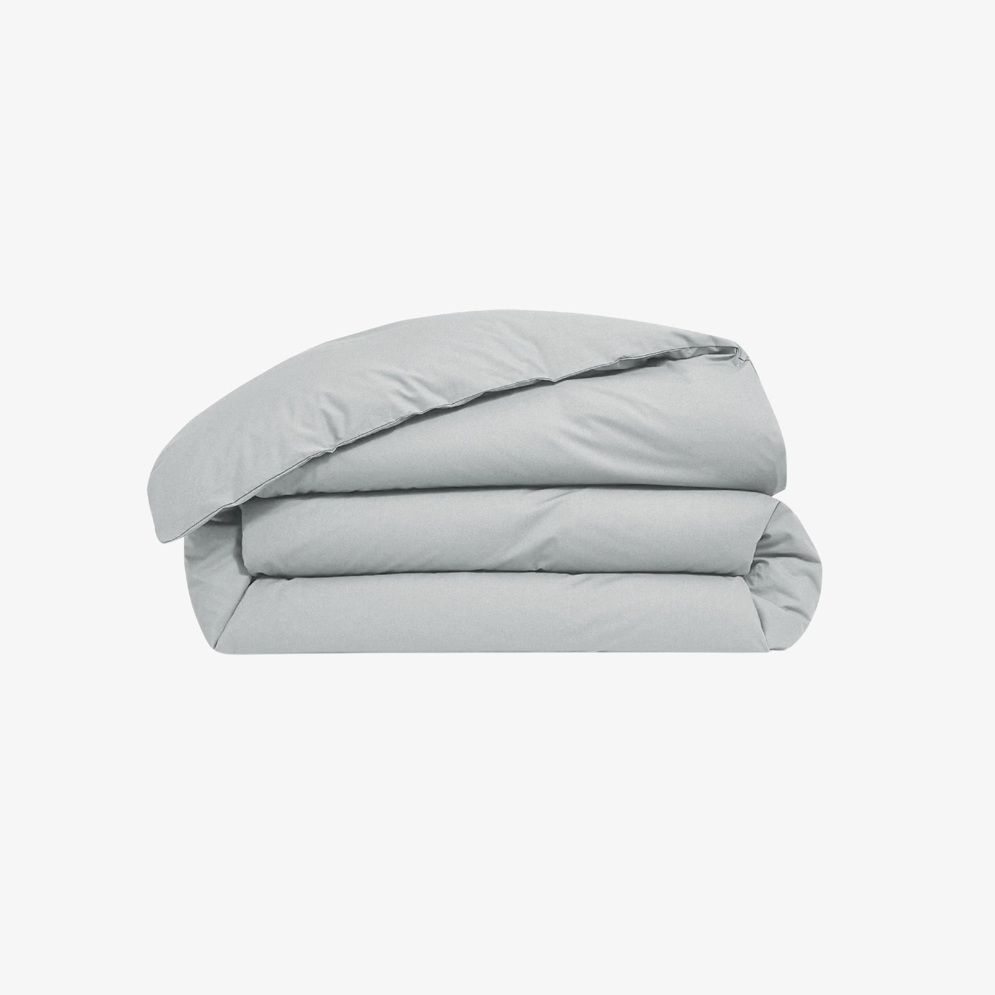 Housse de Couette Satin de Coton 120 fils gris perle