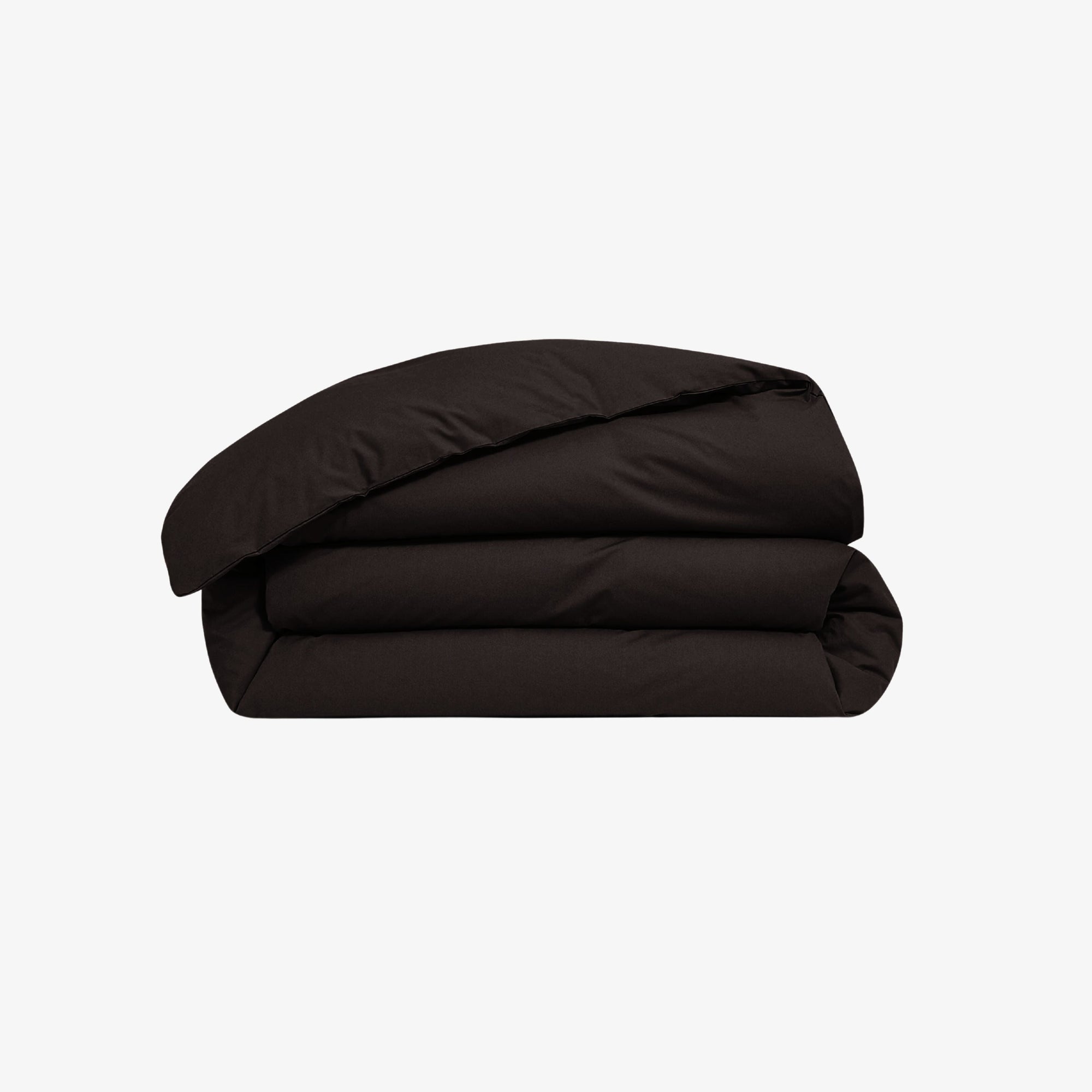 Housse de couette percale de Coton 80 fils Gris Anthracite 140x200 cm