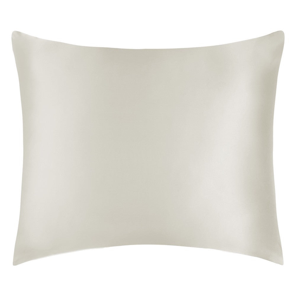 Parure de lit soie Ivoire Taie Oreiller 65x65