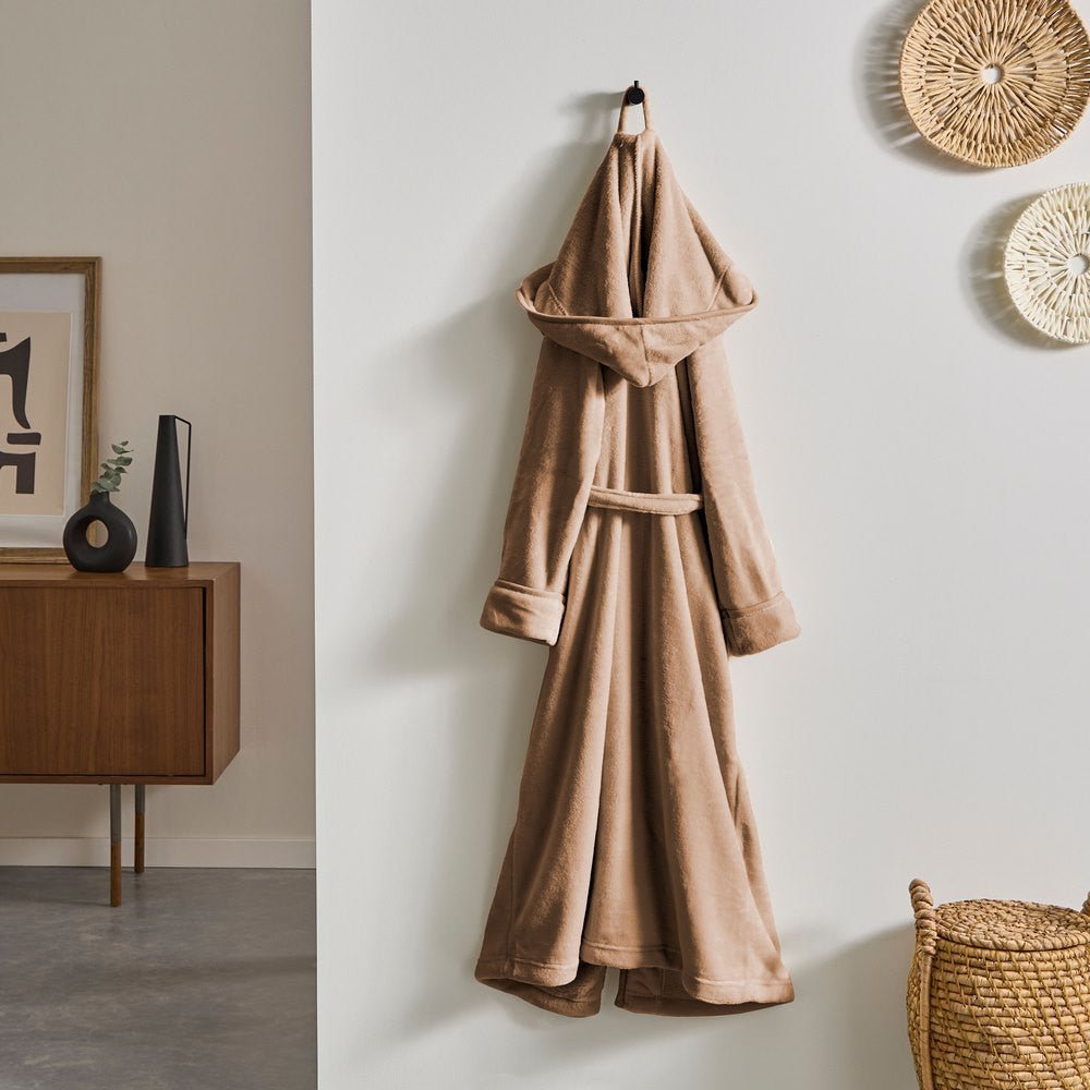 Peignoir Microfibre Taupe S