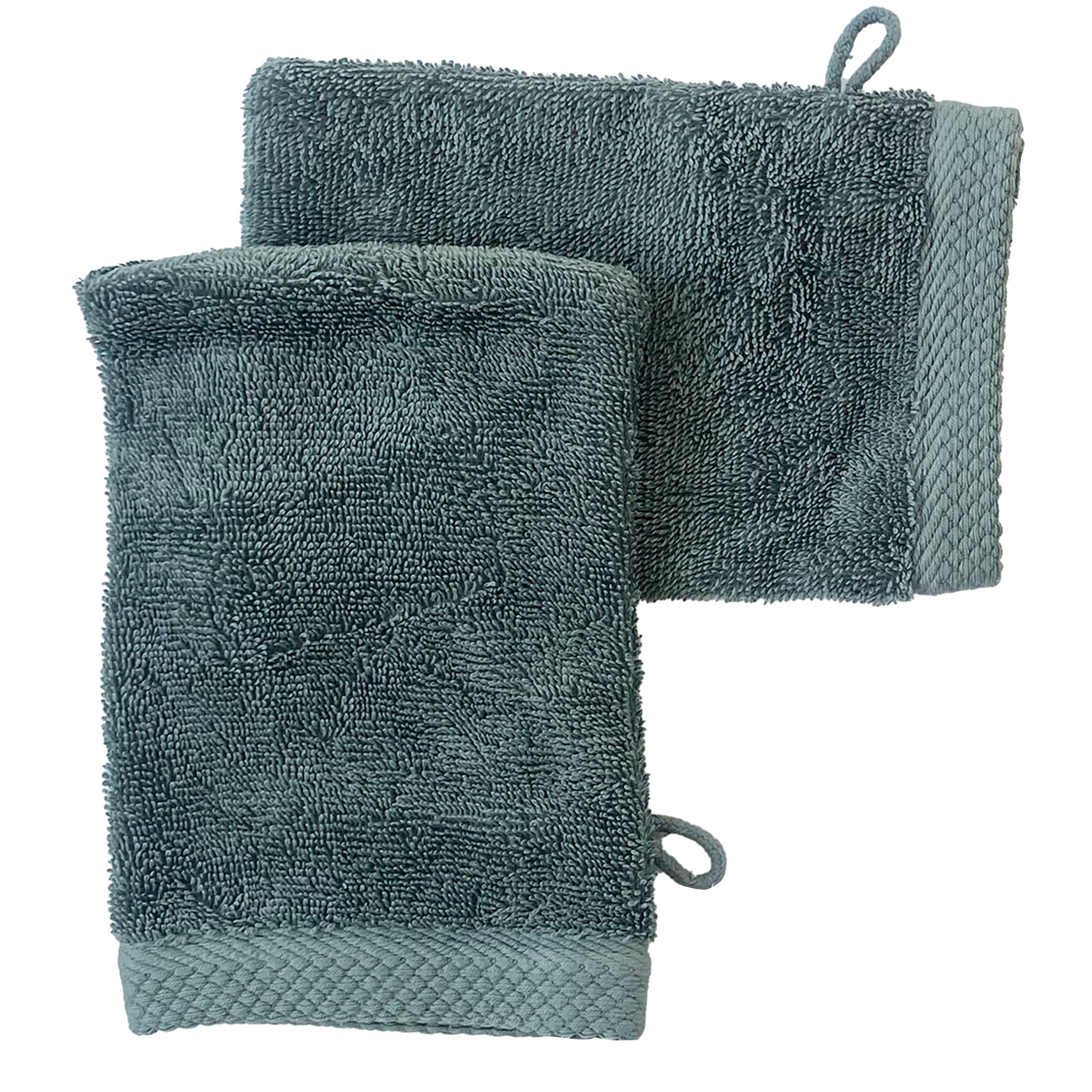 Set de 2 Gants de Toilette 16x21 - Orage