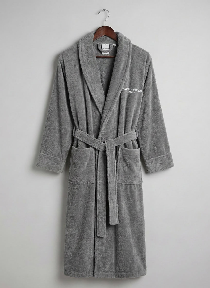 Robe de banho com gola xale Ted Lapidus