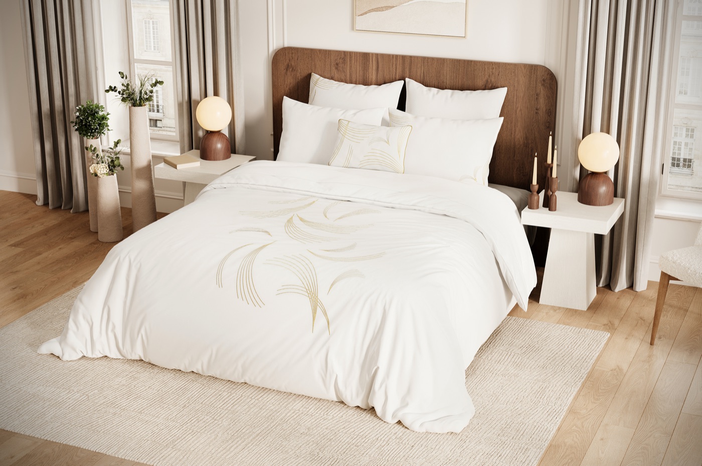 Ariane — Parure design en Percale de coton