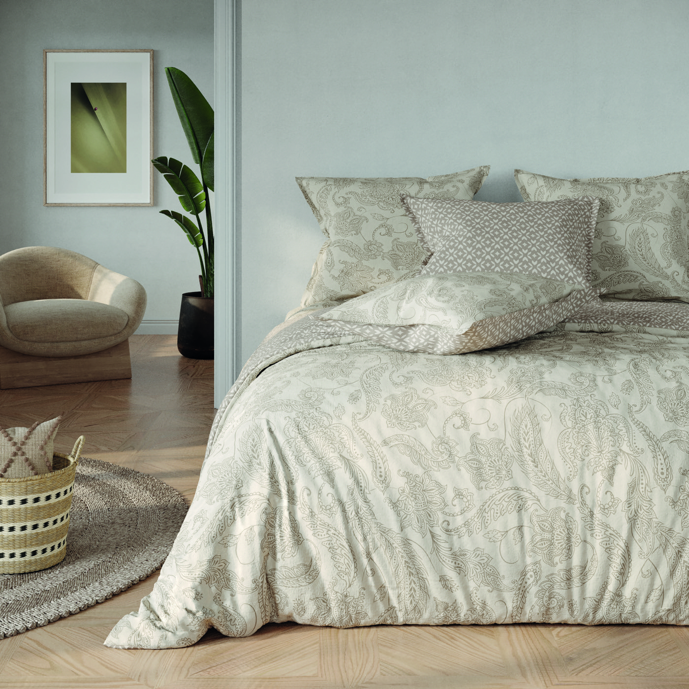 Casmira — Parure design en Coton 57 fils
