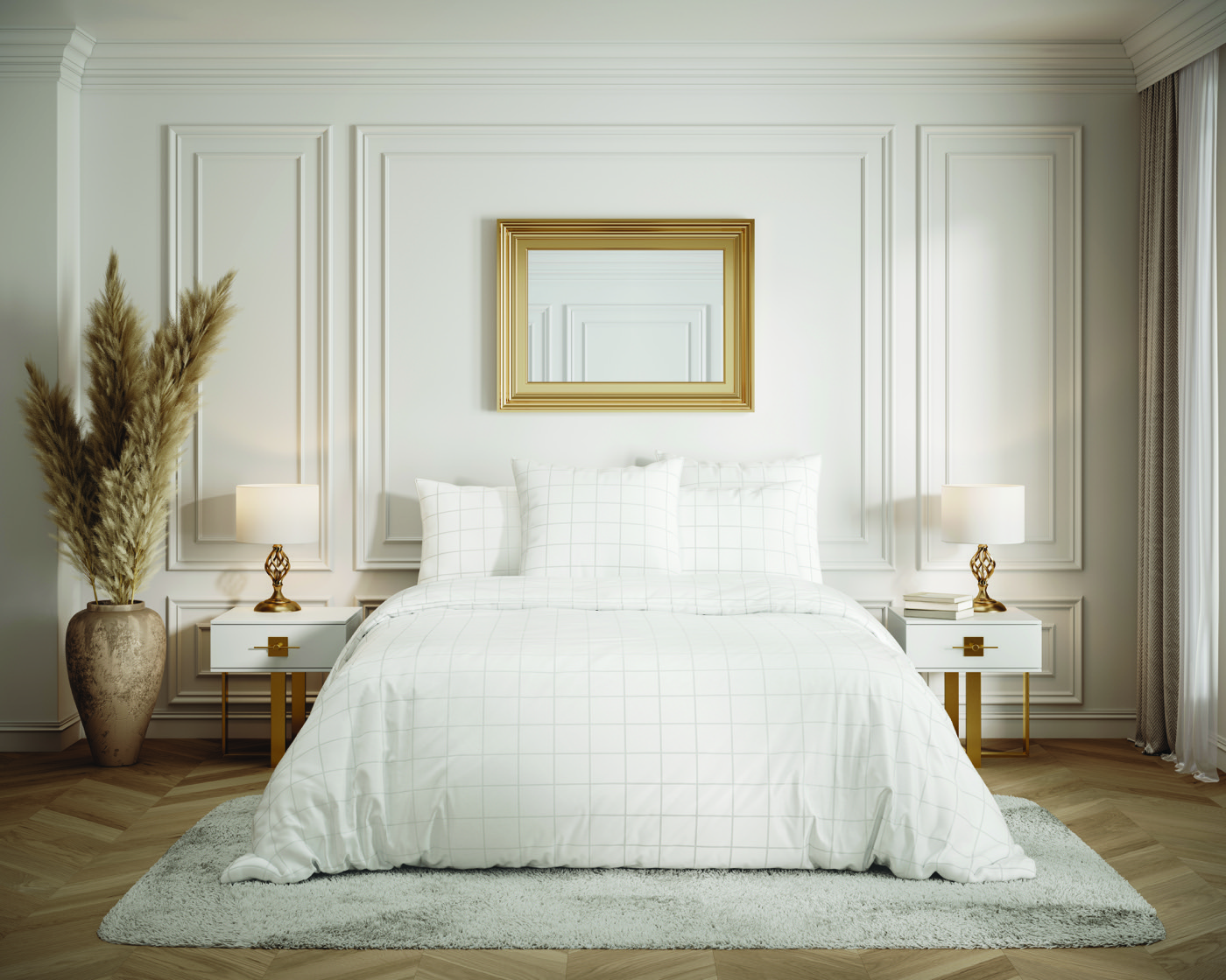Caroline Blanc — Parure design en Satin de coton