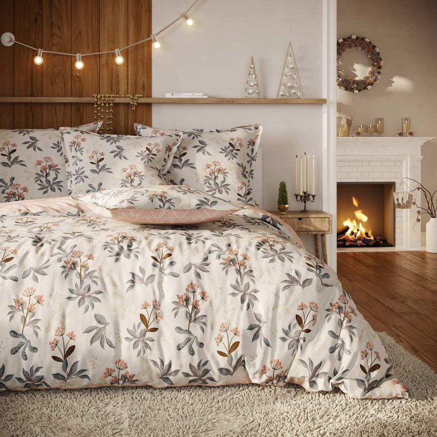 linge de lit en flanelle de coton avec motifs bohème décoration décontractée