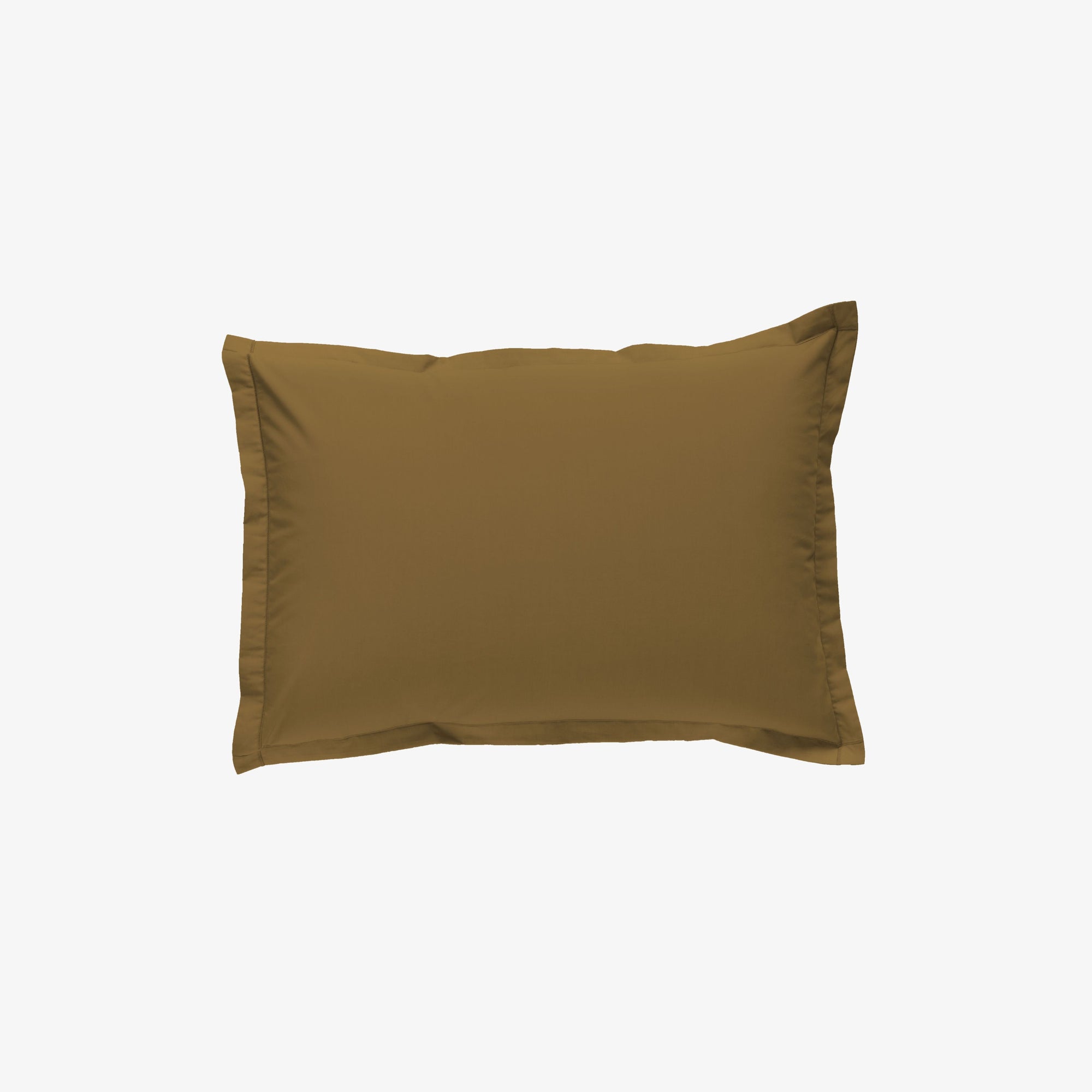 Taie d'oreiller satin de coton 120 fils Bronze 50x70 cm