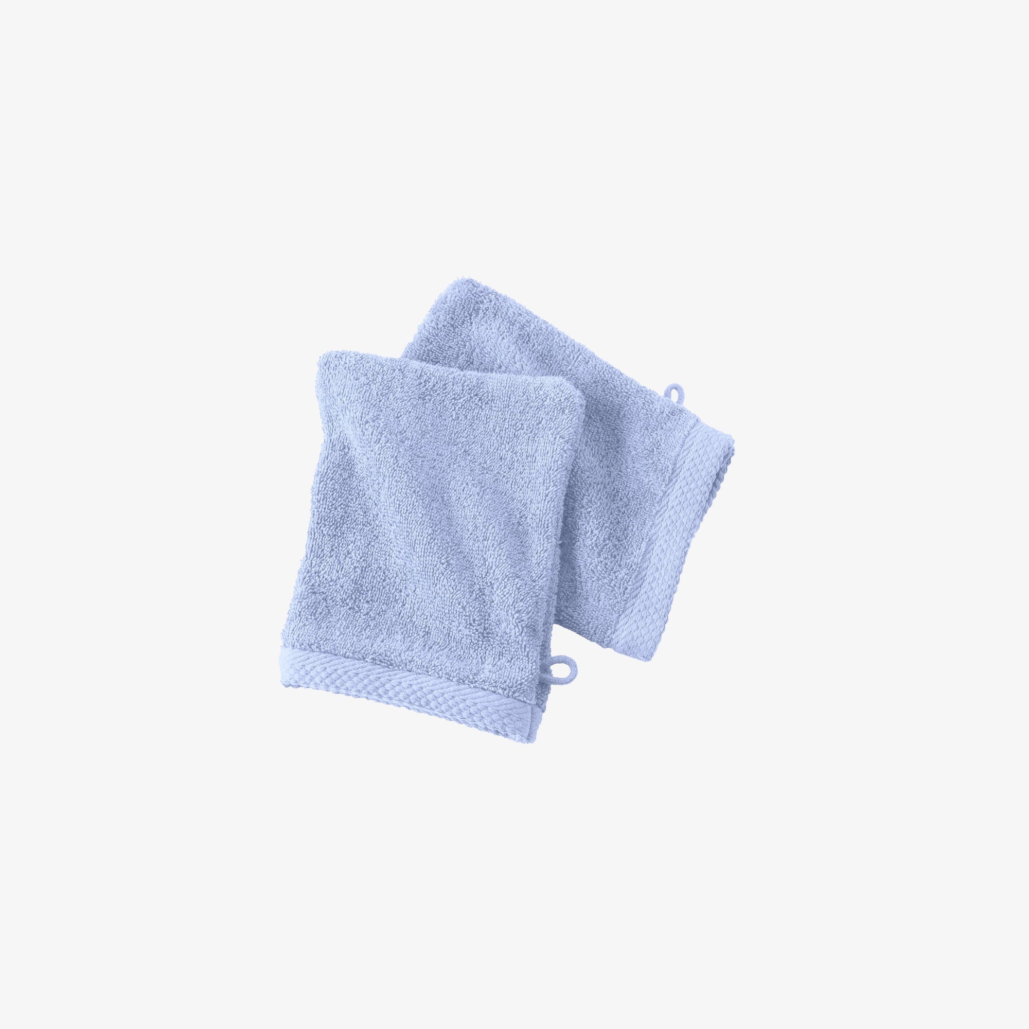 Lot de 2 gants de toilette 16×21 cm – 600 g/m² en 100 % coton