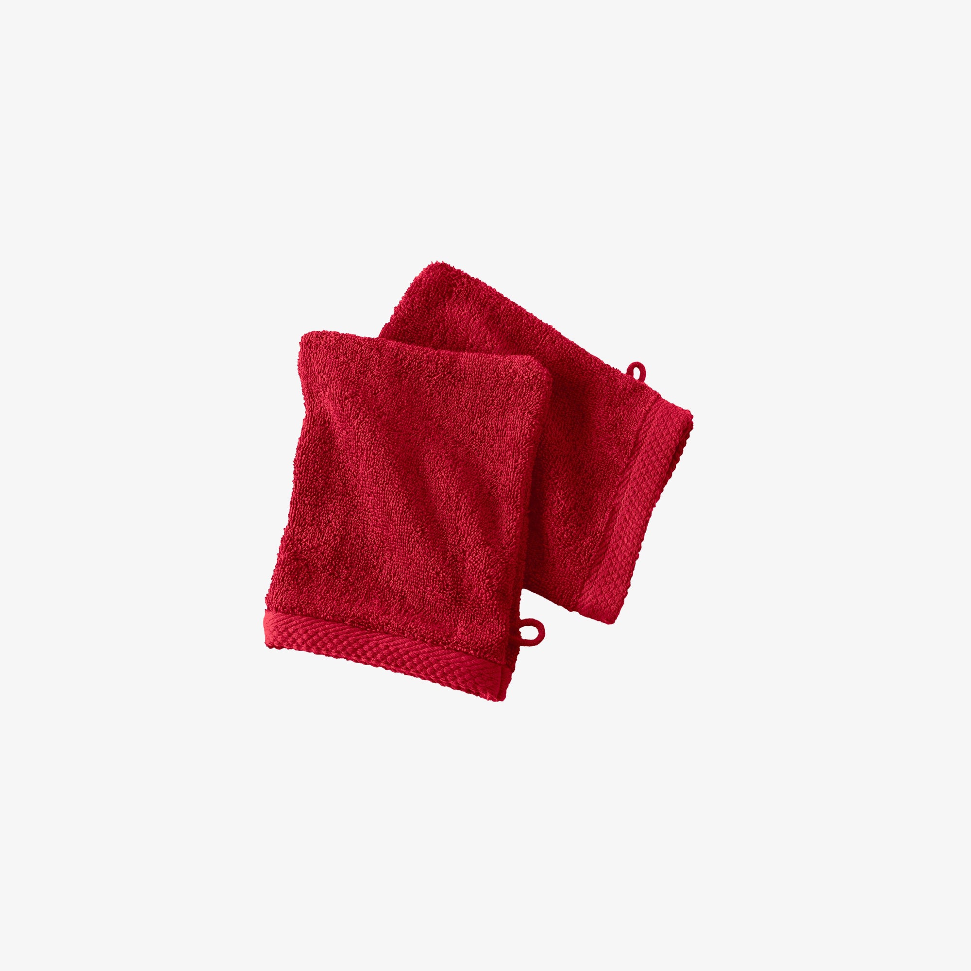 Gant de Toilette 16x21 cm Rouge