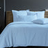 Housse de couette percale bleu ciel