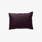 Taie d'oreiller satin de coton 120 fils Aubergine 50x70 cm