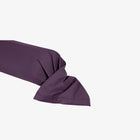 Taie de Traversin 45x190 cm en Percale de Coton 80 fils Aubergine 45X190 cm