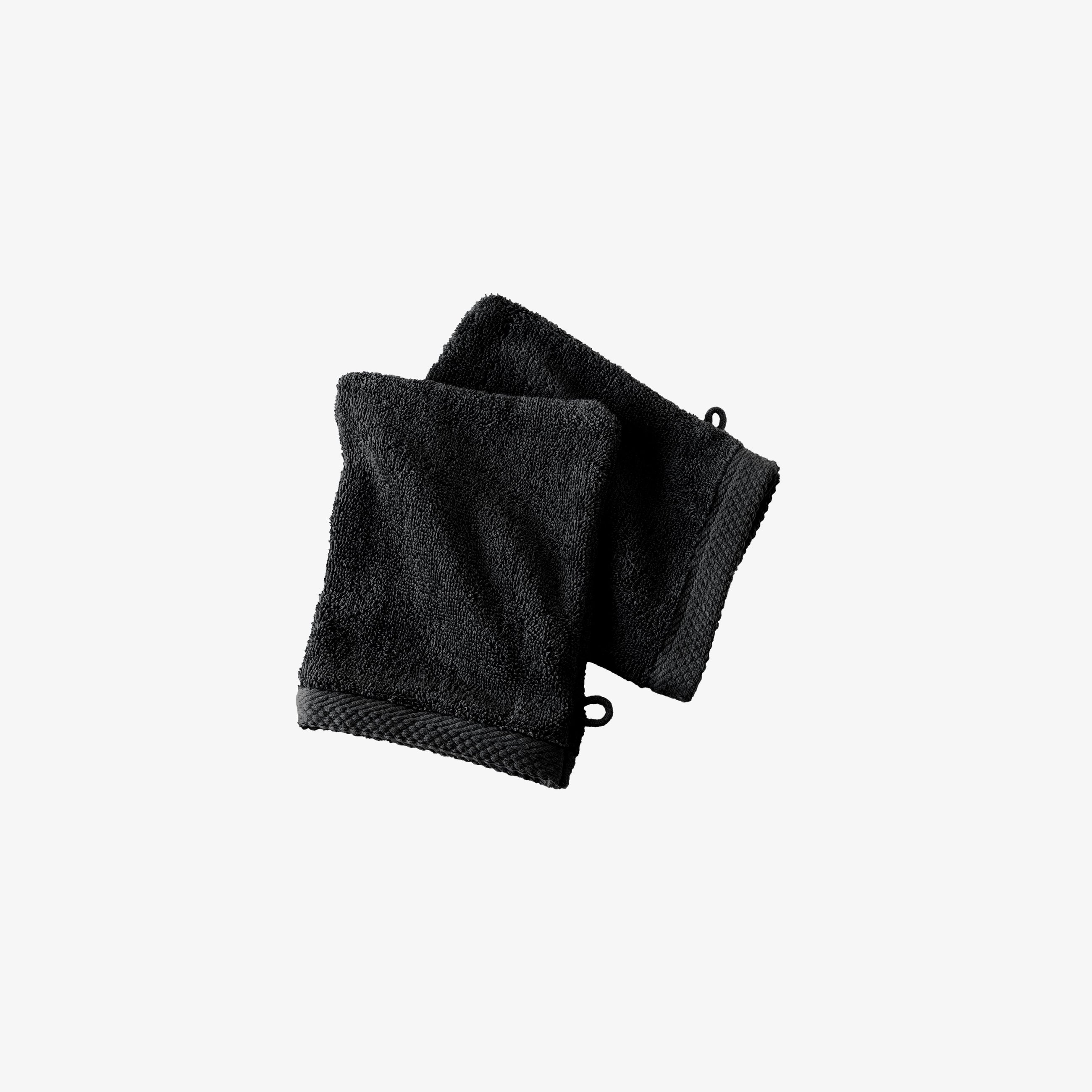 Lot de 2 gants de toilette 16×21 cm – 600 g/m² en 100 % coton