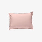 Taie d'oreiller satin de coton 120 fils Rose Poudré 50x70 cm