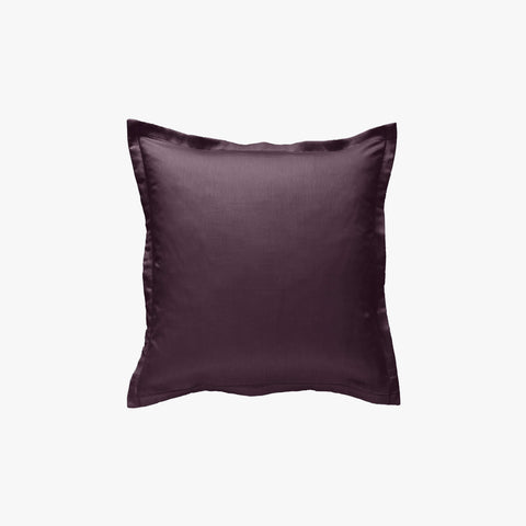 Percale pillowcase 80 threads aubergine