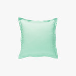 Taie d'oreiller percale 80 fils vert d'eau