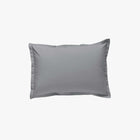 Taie d'oreiller satin de coton 120 fils Gris Perle 50x70 cm