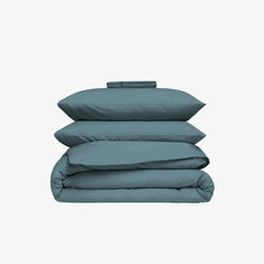 Parure de lit percale lagon