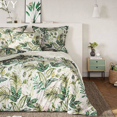 PARURE HOUSSE DE COUETTE IVY Blanc