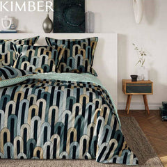 PARURE HOUSSE DE COUETTE KIMBER Gris