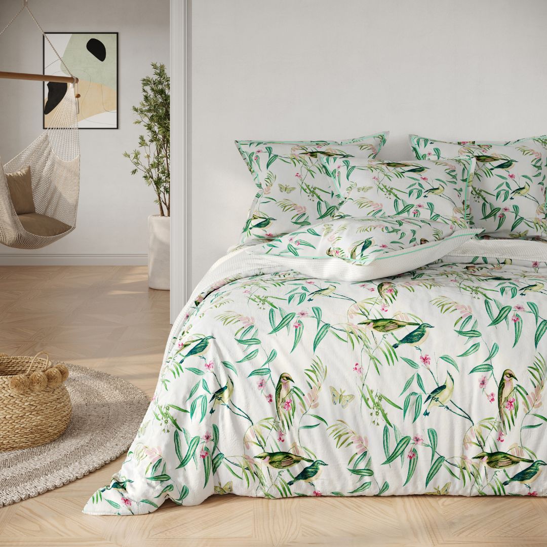 PARURE HOUSSE DE COUETTE ROBIN VERT