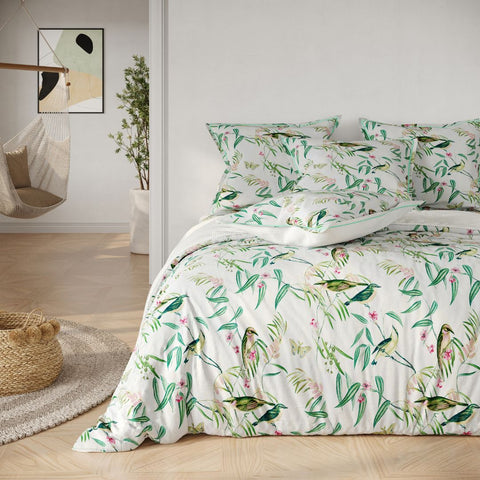 PARURE HOUSSE DE COUETTE ROBIN VERT
