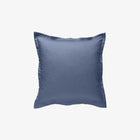 Taie d'oreiller satin de coton 120 fils Bleu Jean 65x65 cm