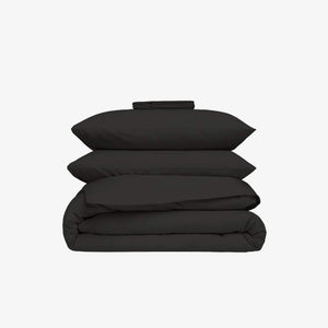 Parure de lit percale noir
