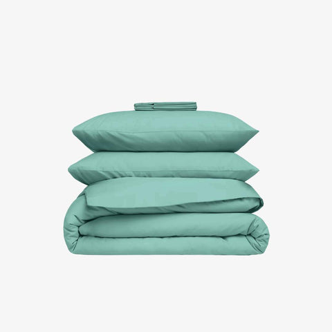 Celadon percale beddengoedset