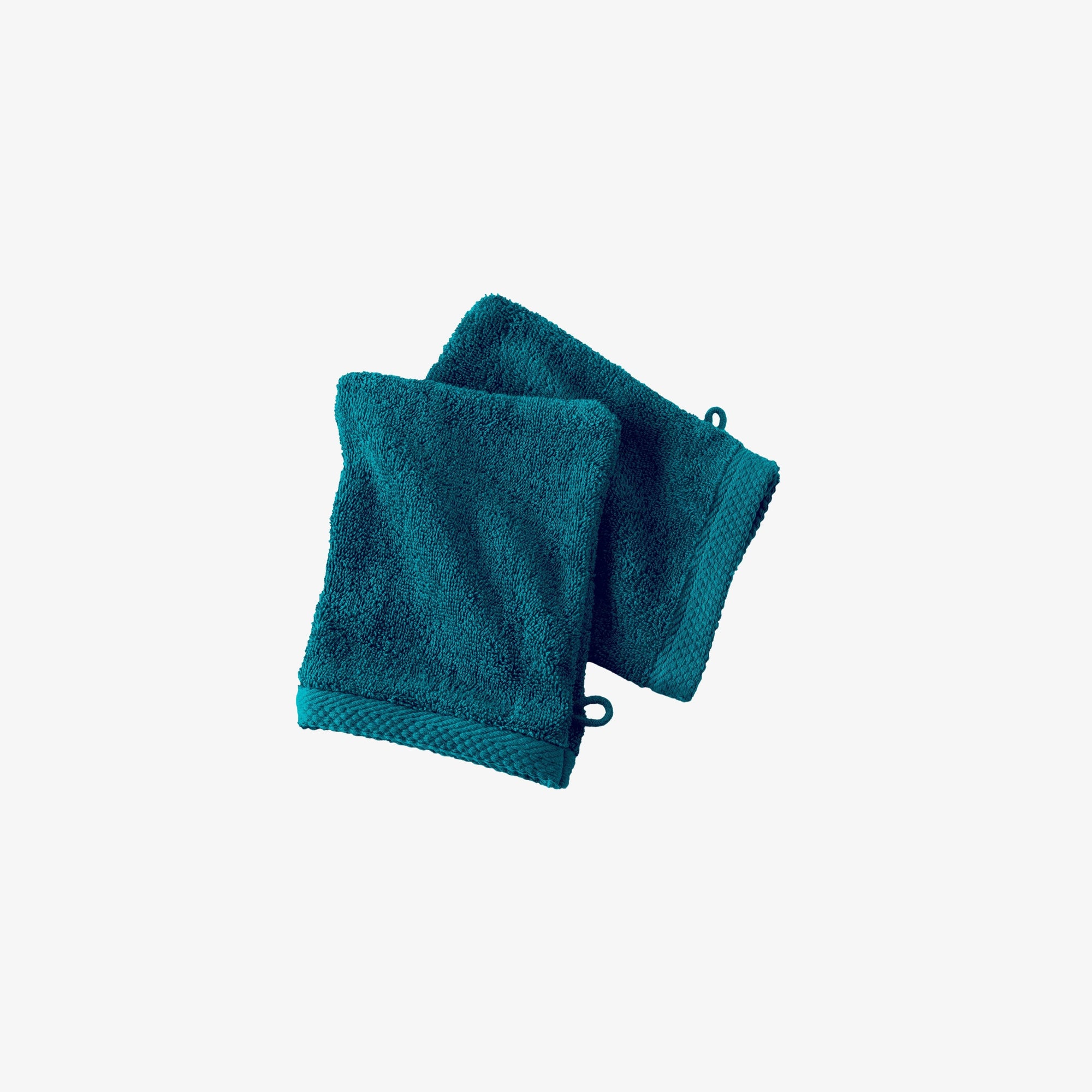 Lot de 2 gants de toilette 16×21 cm – 600 g/m² en 100 % coton