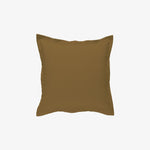 Taie d'oreiller satin 120 fils bronze