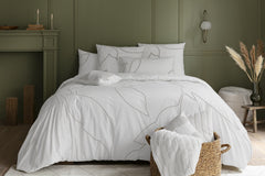 ALBERTA WHITE -Bedding set