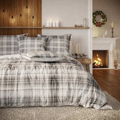 AXEL GREY - Complete flannel bedding set